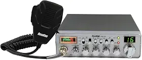 RoadKing RKCBCLASSIC Rádio CB clássico de 40 canais com grande visor digital e medidor SWR/RF iluminado