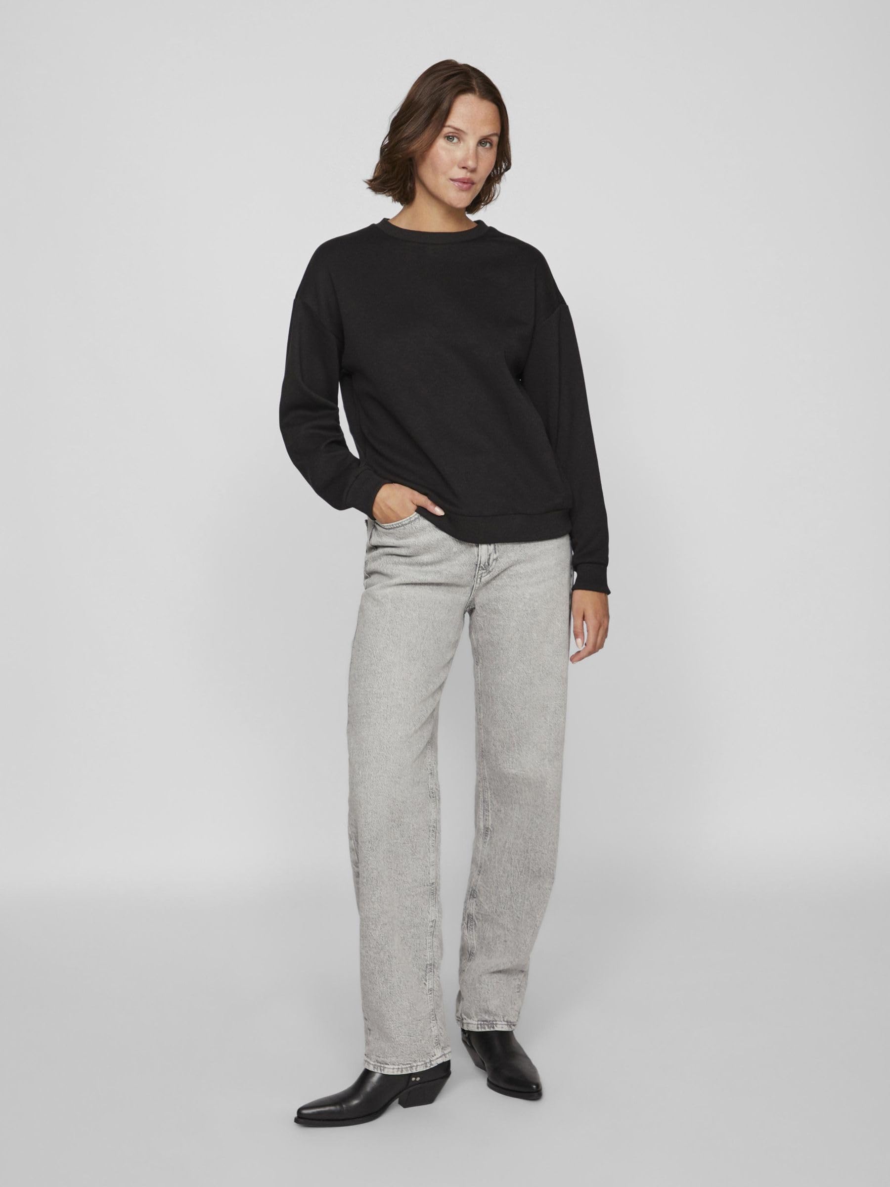 Vila Visandy L/S Sweat Top – NOOS, czarny, S