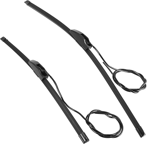 Miniatura 1 de Motoforti Limpiaparabrisas delantero de 24 pulgadas y 19 pulgadas, para Jaguar S-Type 2001-2008, goma, negro, 2 unidades