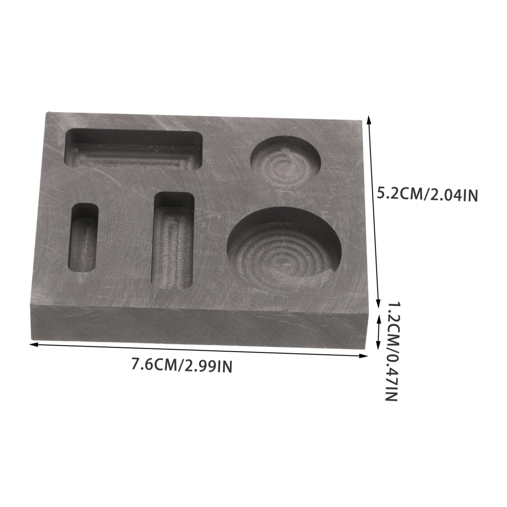 VILLCASE 1 Set Set Graphite Crucibles Set for Melting Casting Metal Pot for Gold Silver Ingot Mold Kit for Laboratory Science Education Use