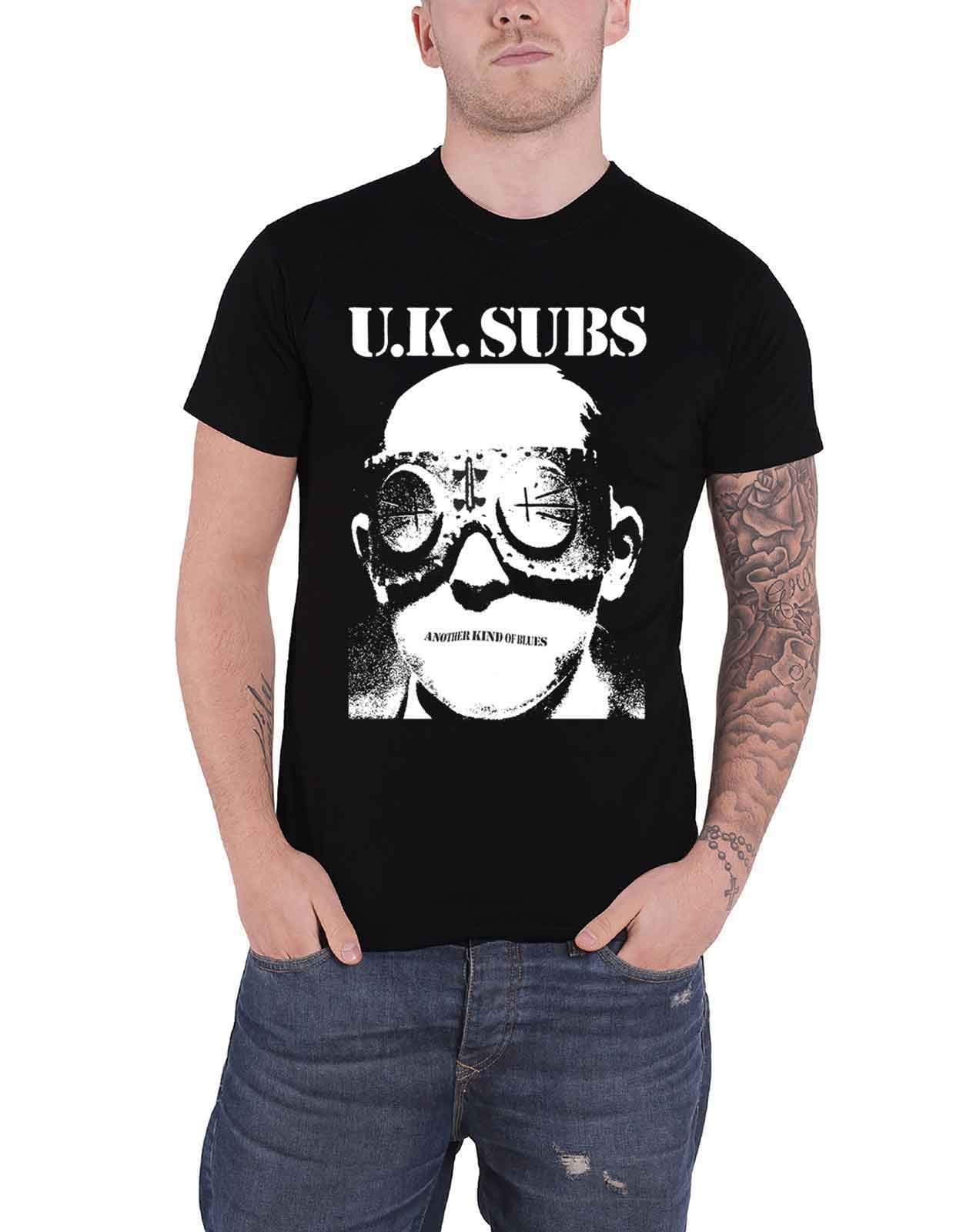 UK Subs T Shirt Another Kind of Blues Band Logo Official Mens Black XL