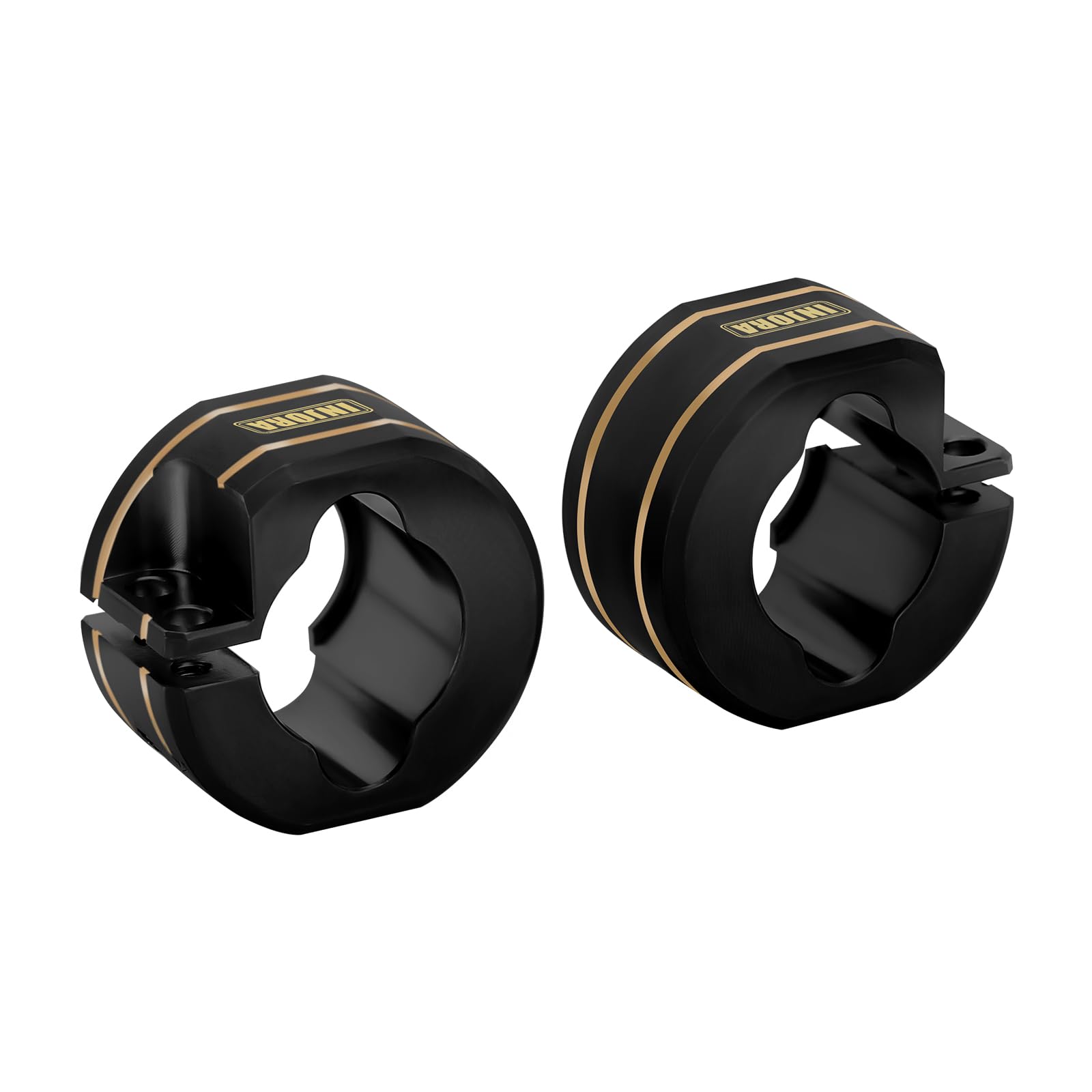 INJORA Contrappesi dell'Asse Posteriore Ottone 14g per cingolato TRX4M Upgrade 1/18 RC, Nero