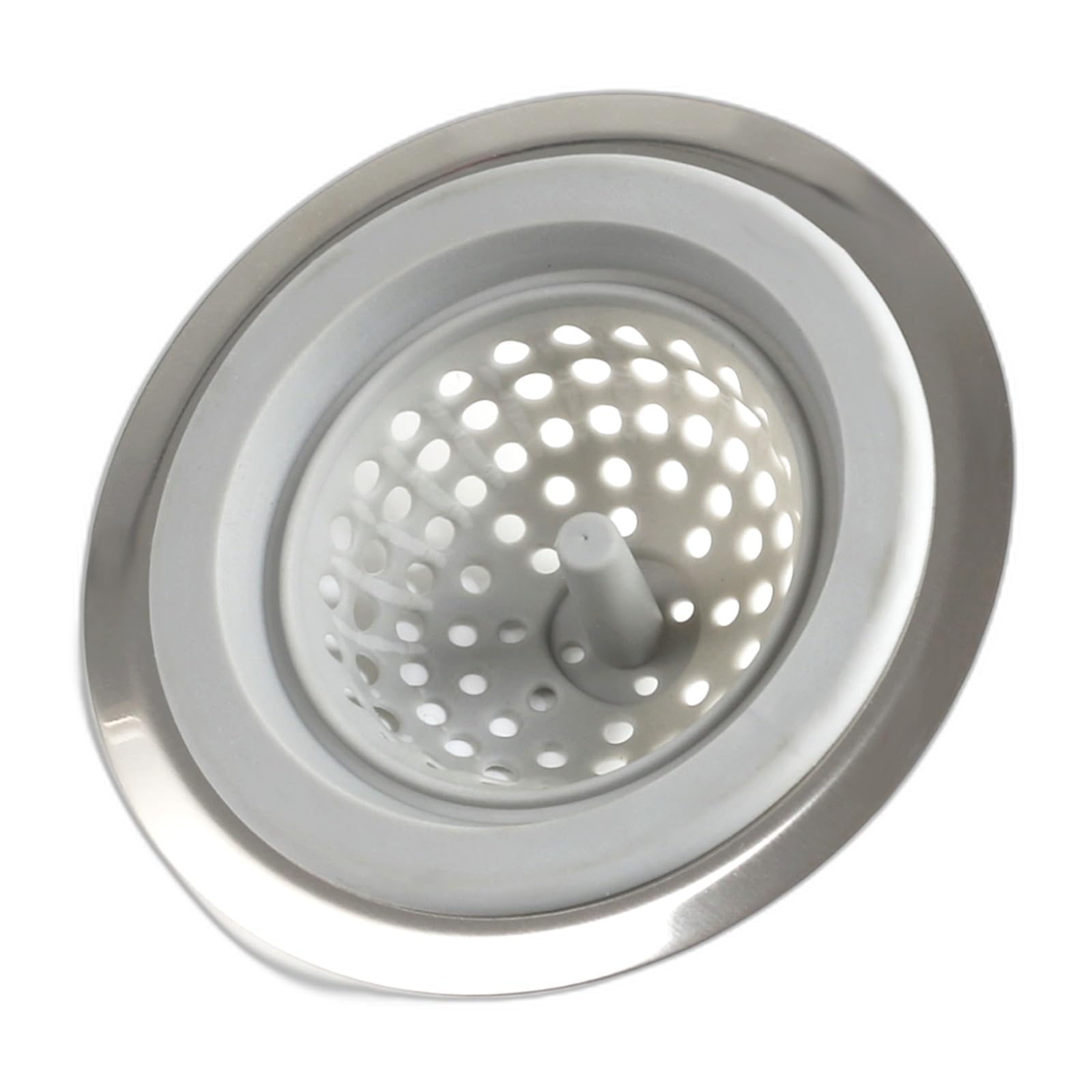 Abflusssieb aus Silikon, mit großem breitem 11,8 cm Durchmesser