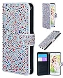iPhone 6s plus wallet case,FLYEE Bling Crystal 3D Raindrop Pattern Sparkly PU Wallet Protective Case with Magnetic Button Closure Perfect Fit for Apple iphone 6s plus 5.5 Inch colorful