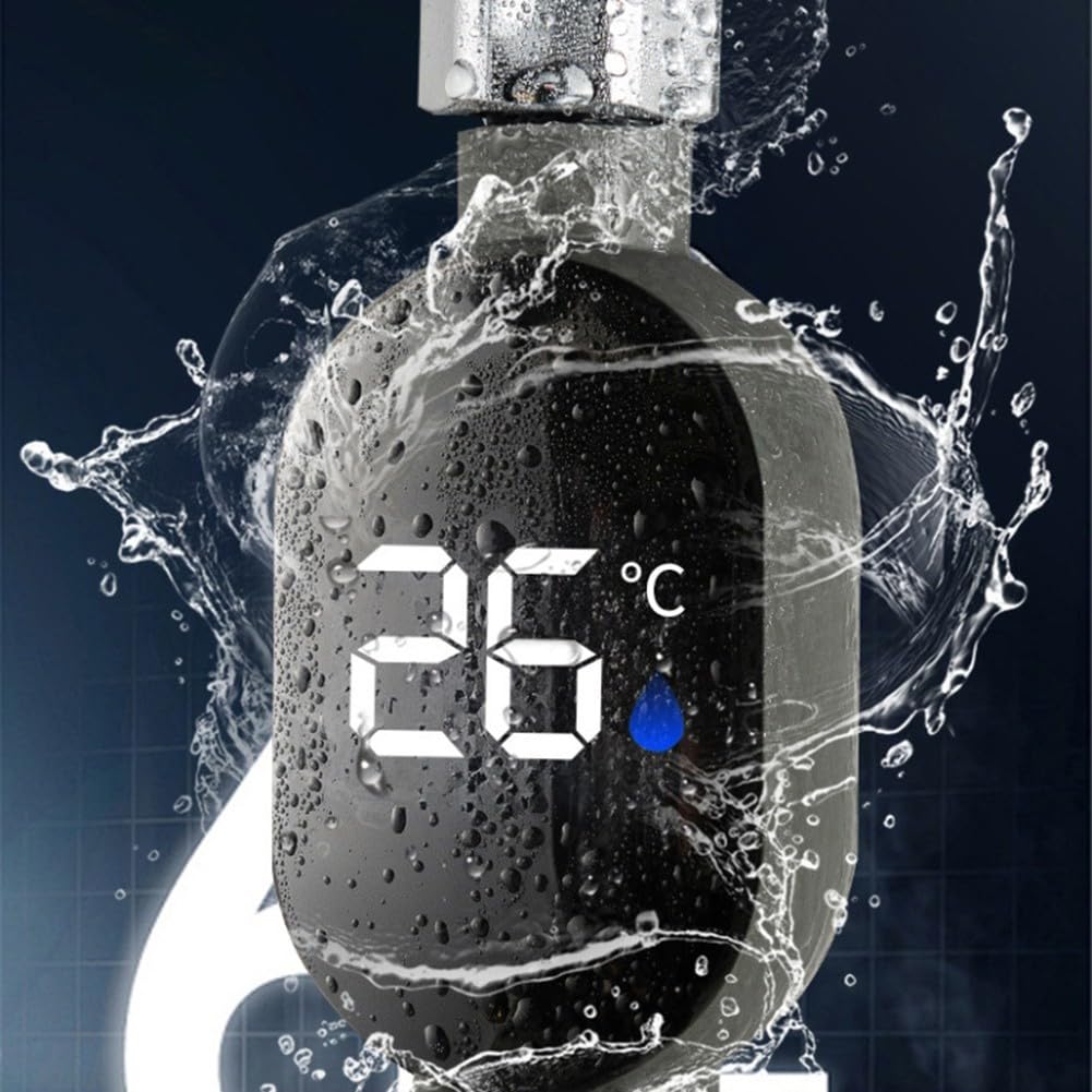 termometr do wody, Shower Thermometer with Digital Display and Waterproof Structure for Reliable Use
