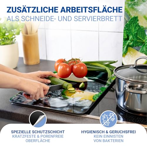 Wenko Placas cobertoras de vidrio universales Mojito 2 pzas, Multicolored, 30x1.8x52 cm