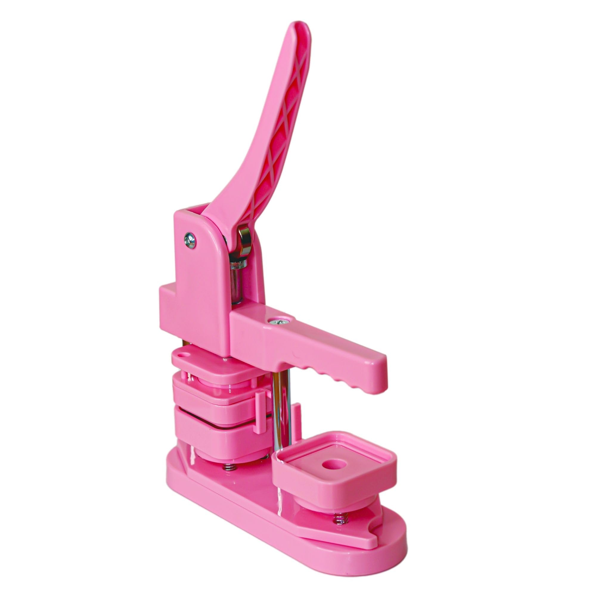 Square Button Badge Maker Machine, 50mm DIY Press Tool, Pin/Magnet