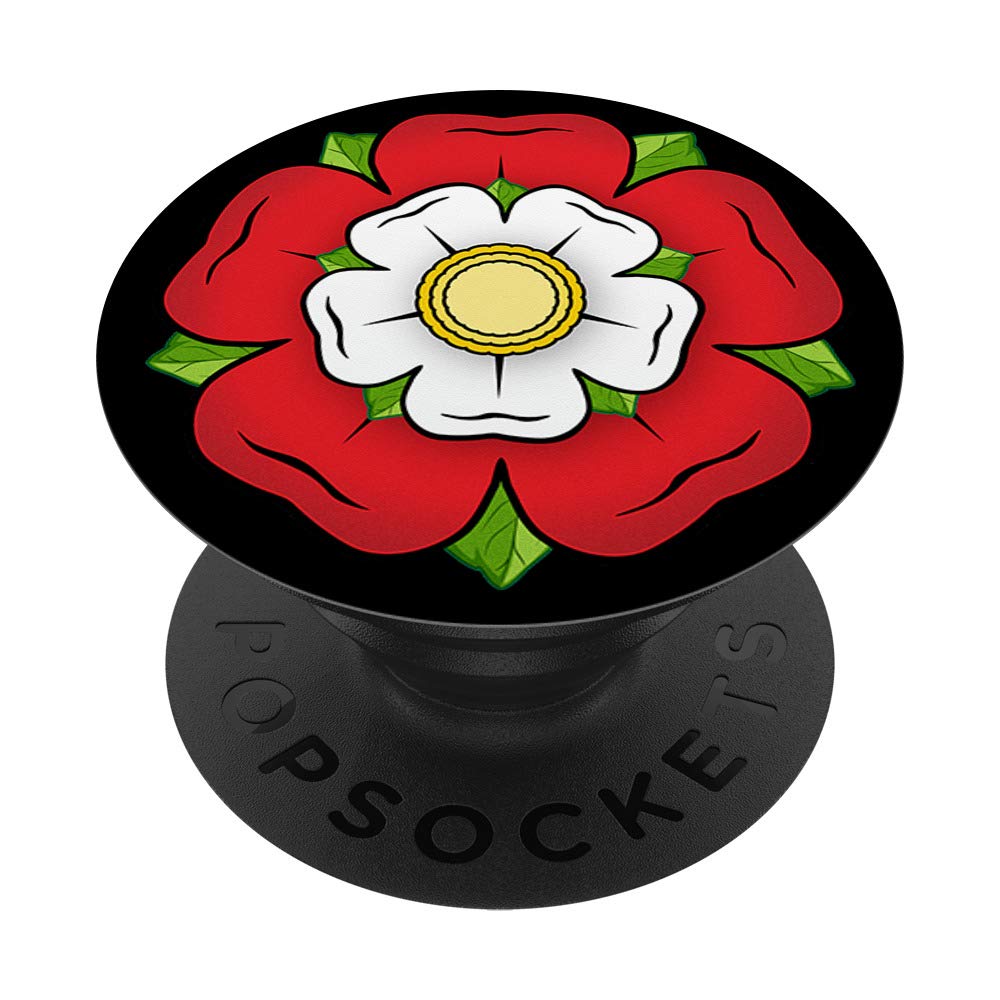 Red Tudor Rose British Flag Red Union Historic Heraldry PopSockets PopGrip: Swappable Grip for Phones & Tablets