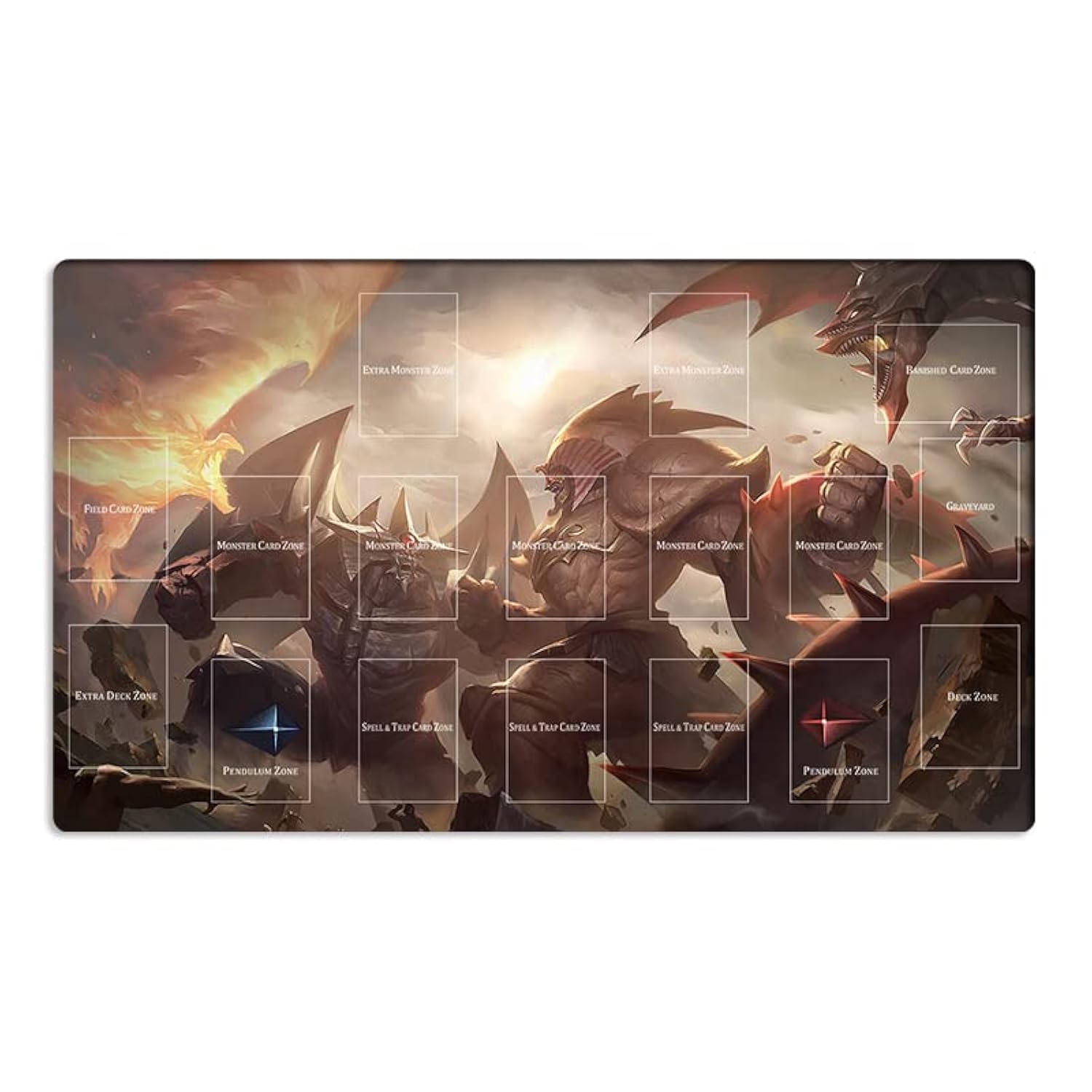 Amazon.com: Mlikemat New Playmat Exodia VS 3 Gods TCG CCG Trading