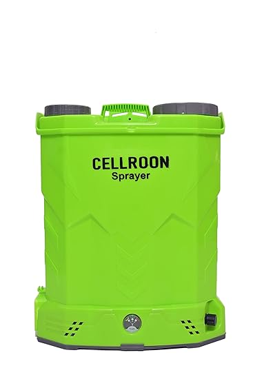 Cellroon Sprayer Agriculture Spray Pump Double Motor Indian Framer's No.1 Choice Battery Operated Sprayer (Capacity: 20 LTR, 12V/12Ah- Multicolor) (Double Motor (20 L))