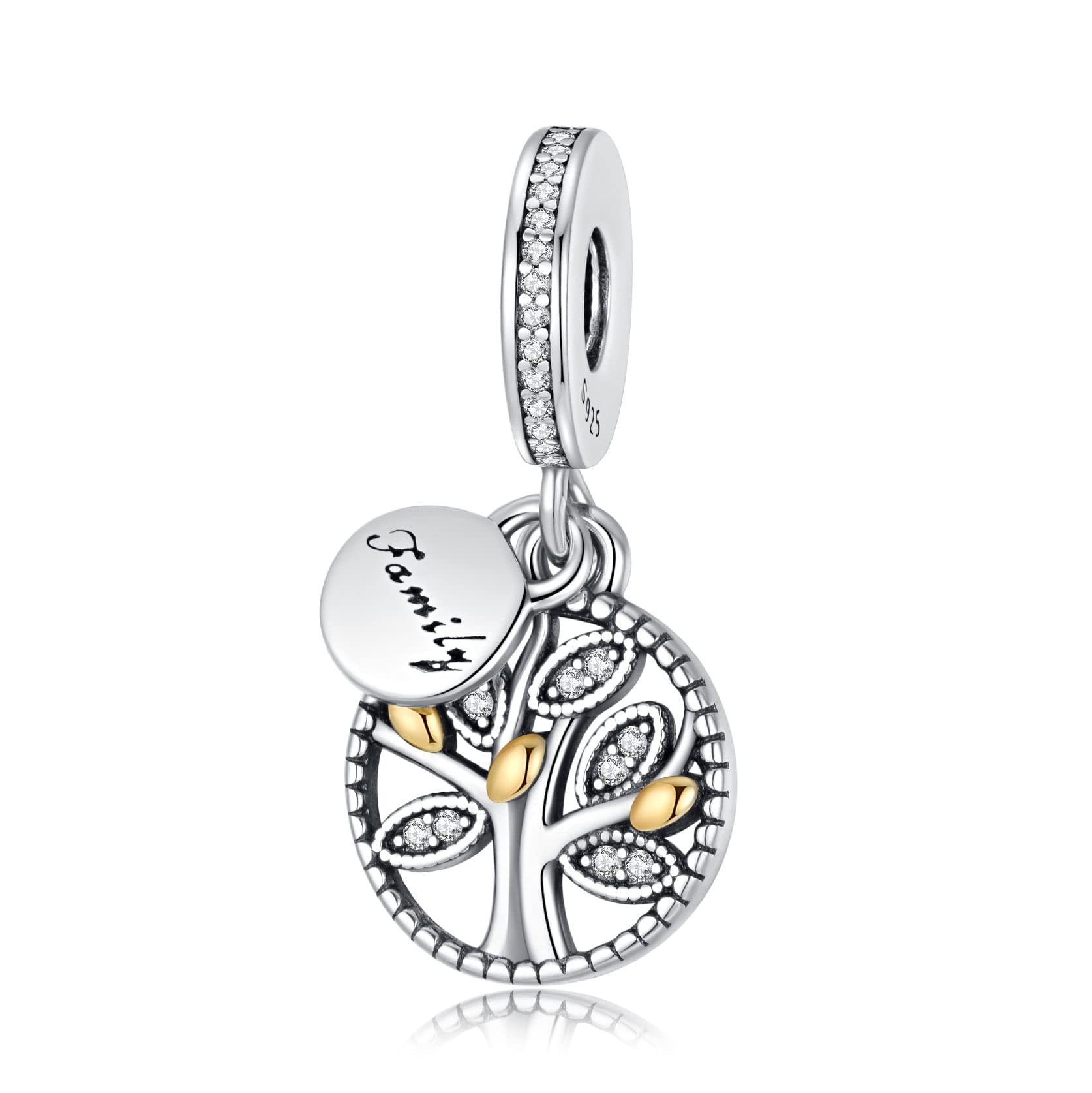 Alstade Birthday Fashion Love Heart Dangle Charm 925 Sterling Silver Charms fits Bracelets and Necklace Pendant Bead Charms Jewelry Present for Women