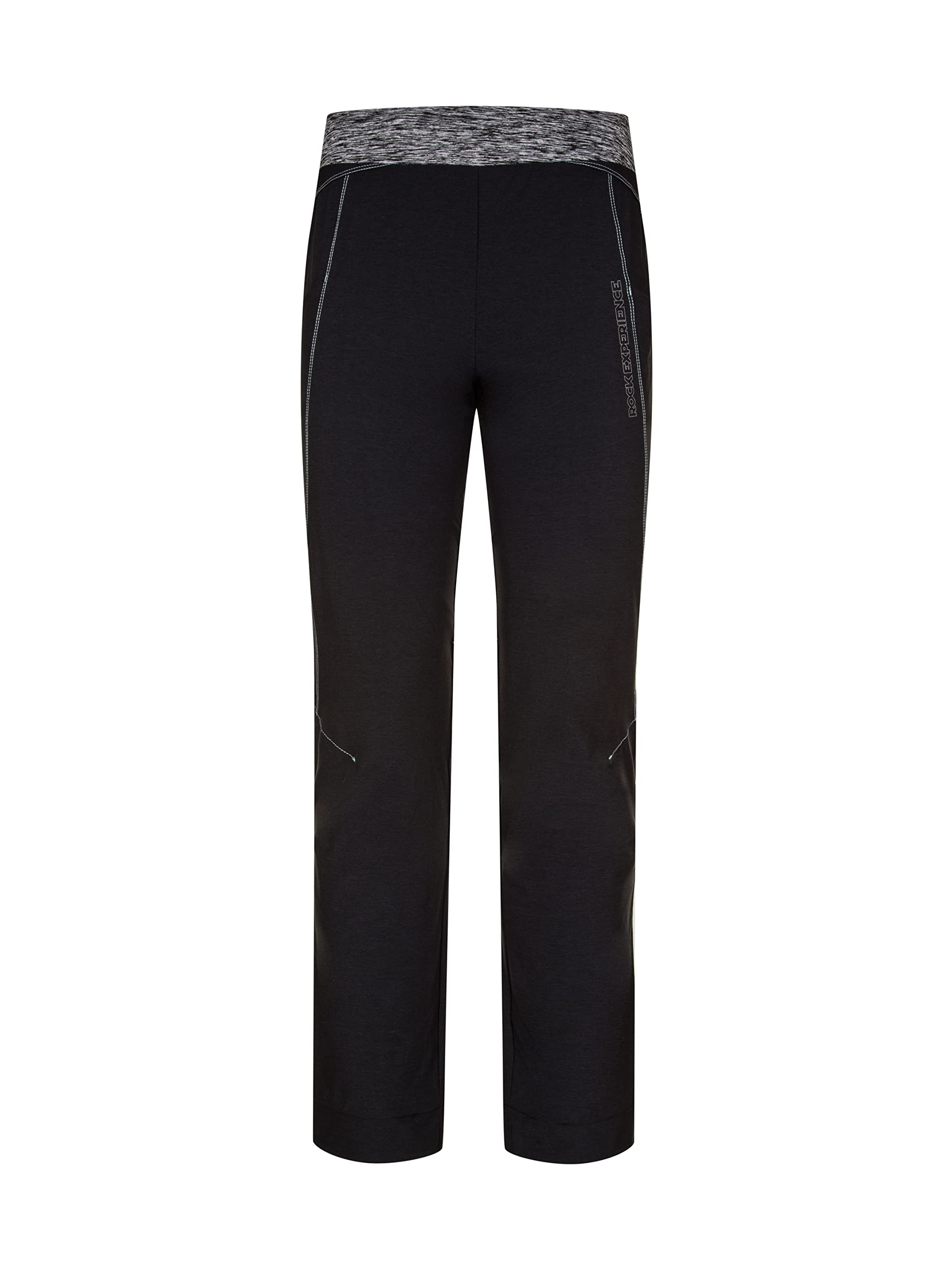 Rock Experience REWP03551 SALATHE' Woman Pants Women's O007 Caviar Melange+2285 Quiet Tide M