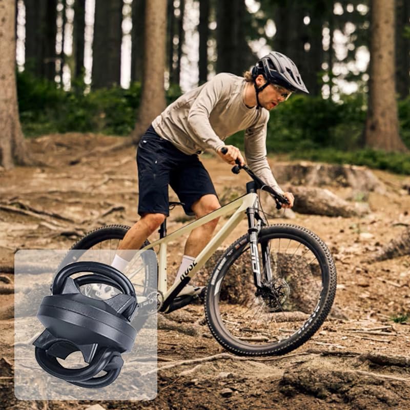 Miniatura 7 de Paquete de 2 soportes para linterna de bicicleta, accesorios universales para montaje de luz de bicicleta, abrazadera ajustable para linterna