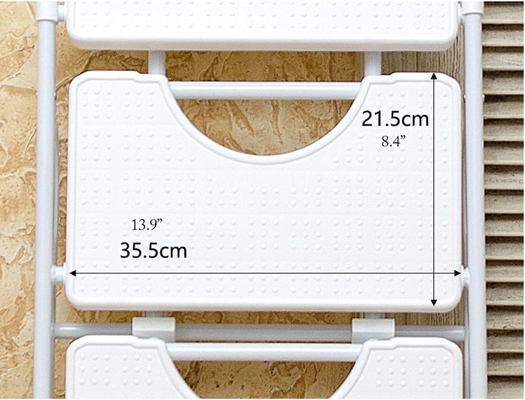 Step Ladder Step Ladder Folding Step Stool 3 Step Ladder Metal Ladder with Anti-Slip Wide Pedals Lightweight Small Ladder Folding Step Stool Ladder