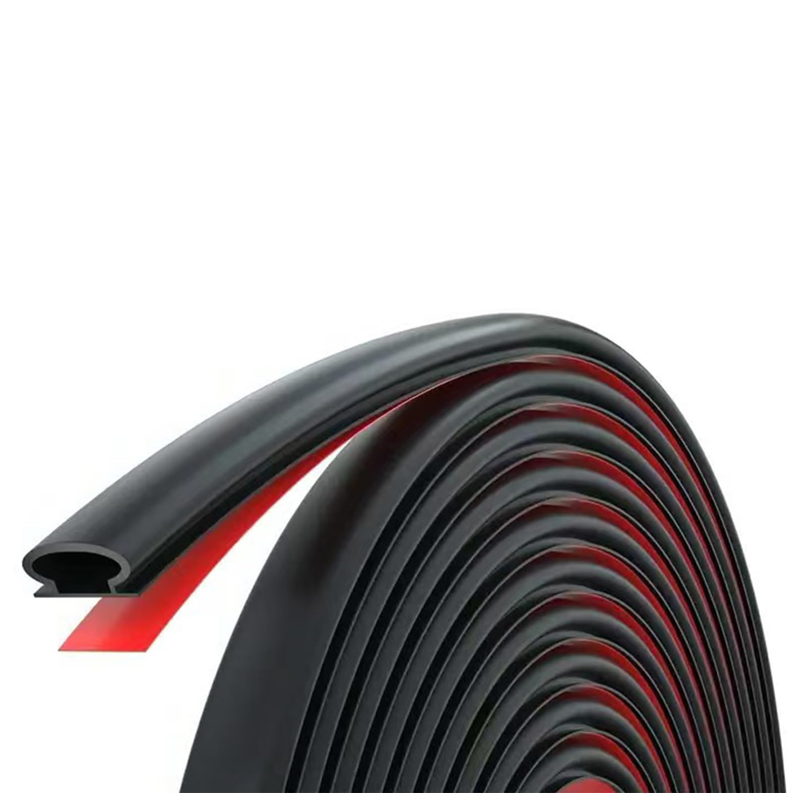 Bendable Quarter Round Molding Peeling & Stick Rubber Trim Flexible Trim Upgrades for Wall Corners & Stair Edges Rubber Molding