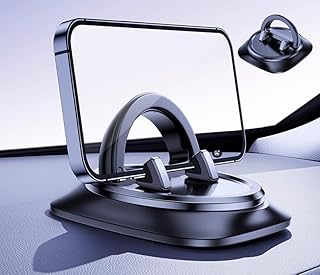 MEKOMEKO 車用スマートフォンホルダー 調節可能なスプリングデザイン ダッシュボード携帯電話ホルダー 車 360°回転可能 車載電話ホルダーマウント 滑り止めシリコン付き iPhone、Samsung、その他のスマートフォンに対応QSJ