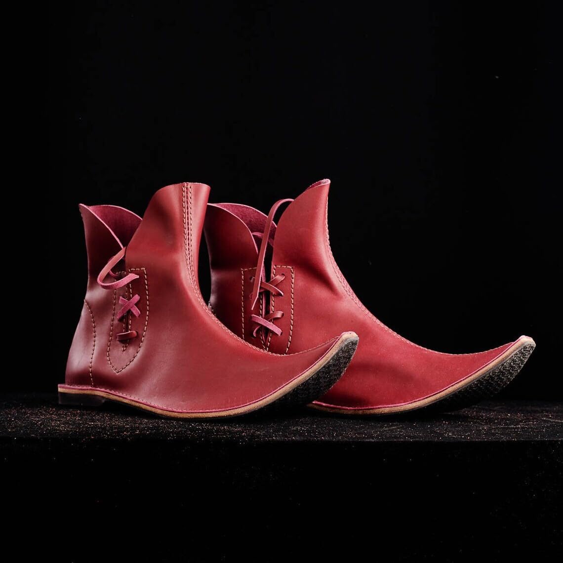Chaussures Médiévales Femme Style Victorien des Années 1930 Steampunk la Renaissance en Simili Cuir pour Guerrier de Chevalier, Guerrier, Protège-Jambes, Bottes de Pirate, Couvre-Bottes
