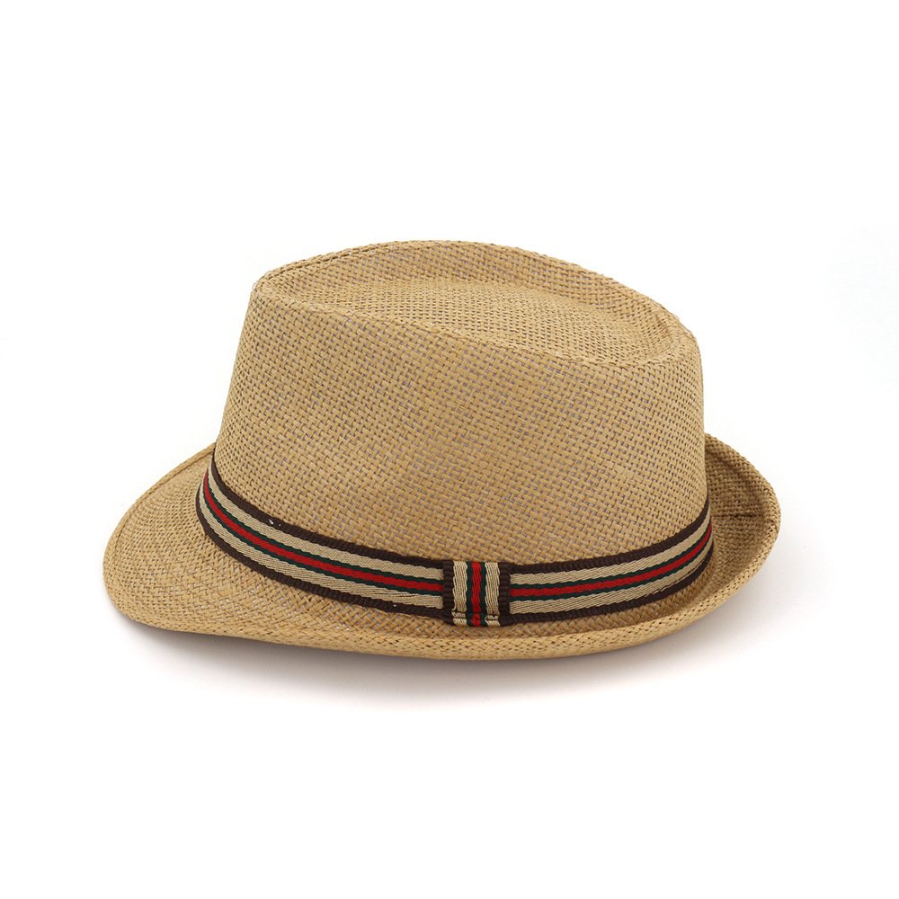 Summer Brim Beach Panama Cappello Uomo Donna Sole Cappelli di Paglia con Nastro Fashion Beach Jazz cap
