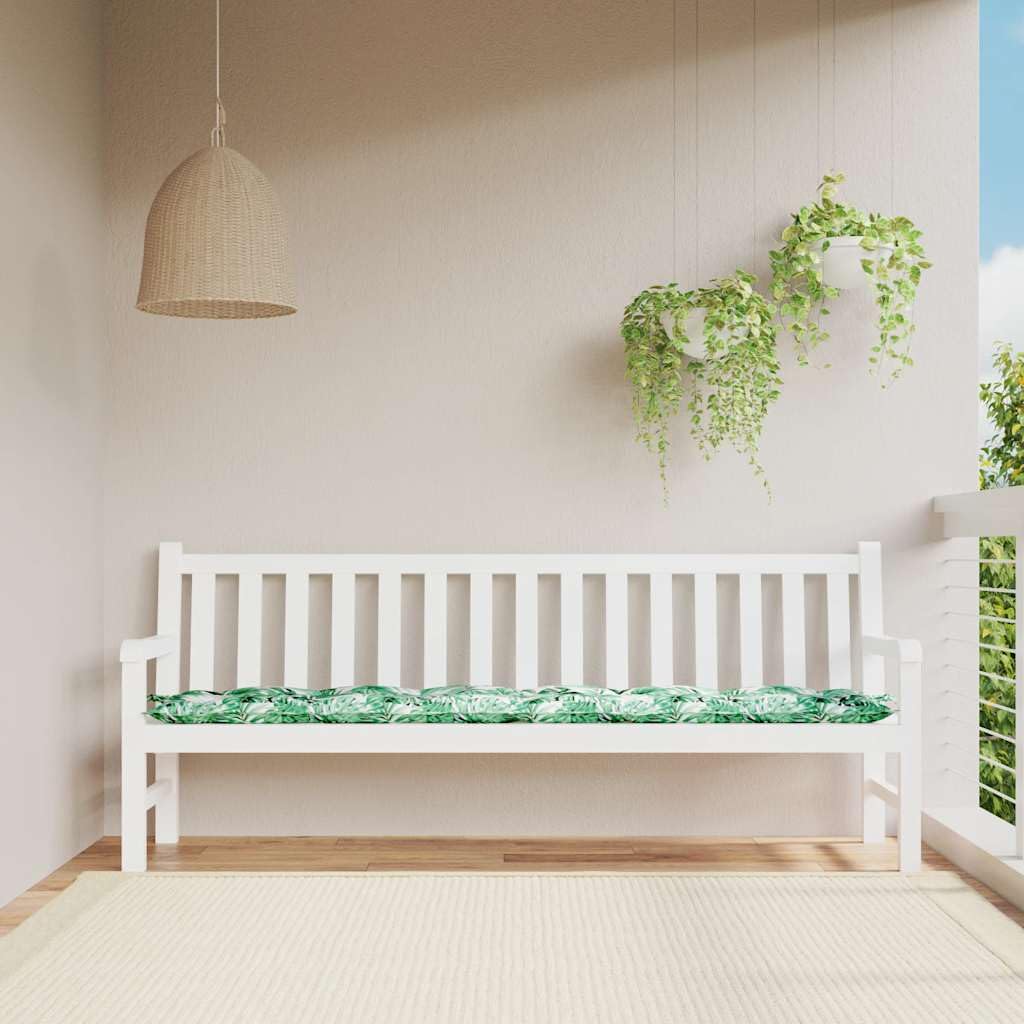 Coussin pour banc de jardin 200 cm en tissu Oxford haut de gamme, rembourrage 7 cm résistant