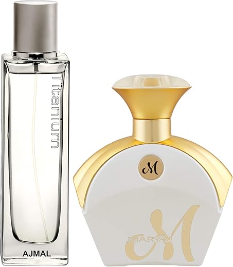 Ajmal TITANIUM & MARYAJ MWHITE Bundle of 2 Eau de Parfum