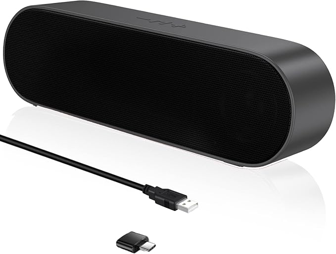 ZETIY Soundbar USB Per PC - Altoparlante Mini Da Scrivania Con Clip, Plug & Play Per Monitor, Notebook E Desktop - Foto 7