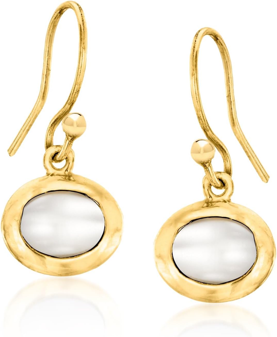 Ross-Simons Turquoise, 6x8mm Cultured Pearl and 2.00 ct. t.w. Pink Chalcedony Jewelry Set: 3 Pairs Of Drop Earrings in 18kt Gold Over Sterling