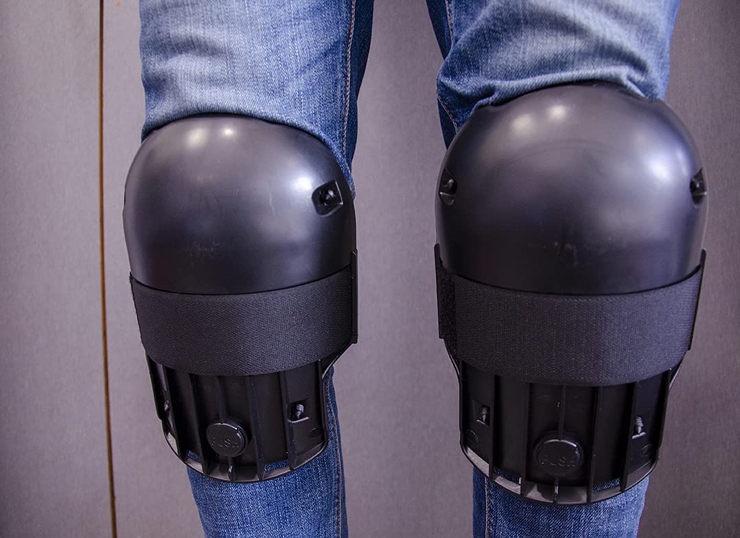 EDMA - Support Genou à Roulettes - 2 Genouillères pour Travaux de Sol - Protection Genoux pour Carreleur - Knee Pad - 258555 - Outil de Qualité pour Professionnel et Particulier