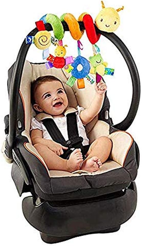 Baby Kids Crib Cot Pram Hanging Rattles Spiral Stroller Car Seat Toy