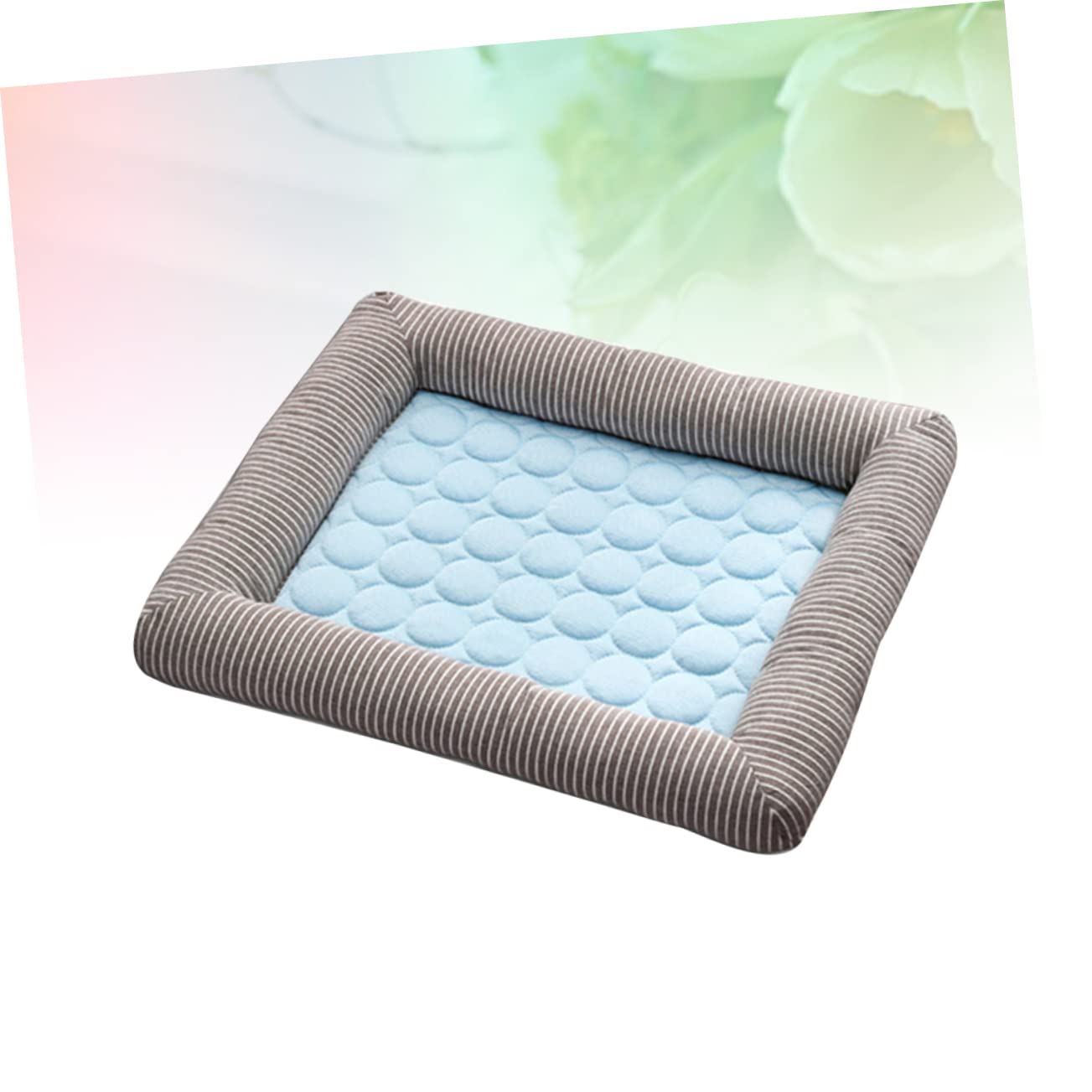 INOOMP Cuscino Rinfrescante in Tela e Cotone Blu per Gatti e Animali Domestici Calda Lavabile e Sfoderabile per e Decorazione Casa