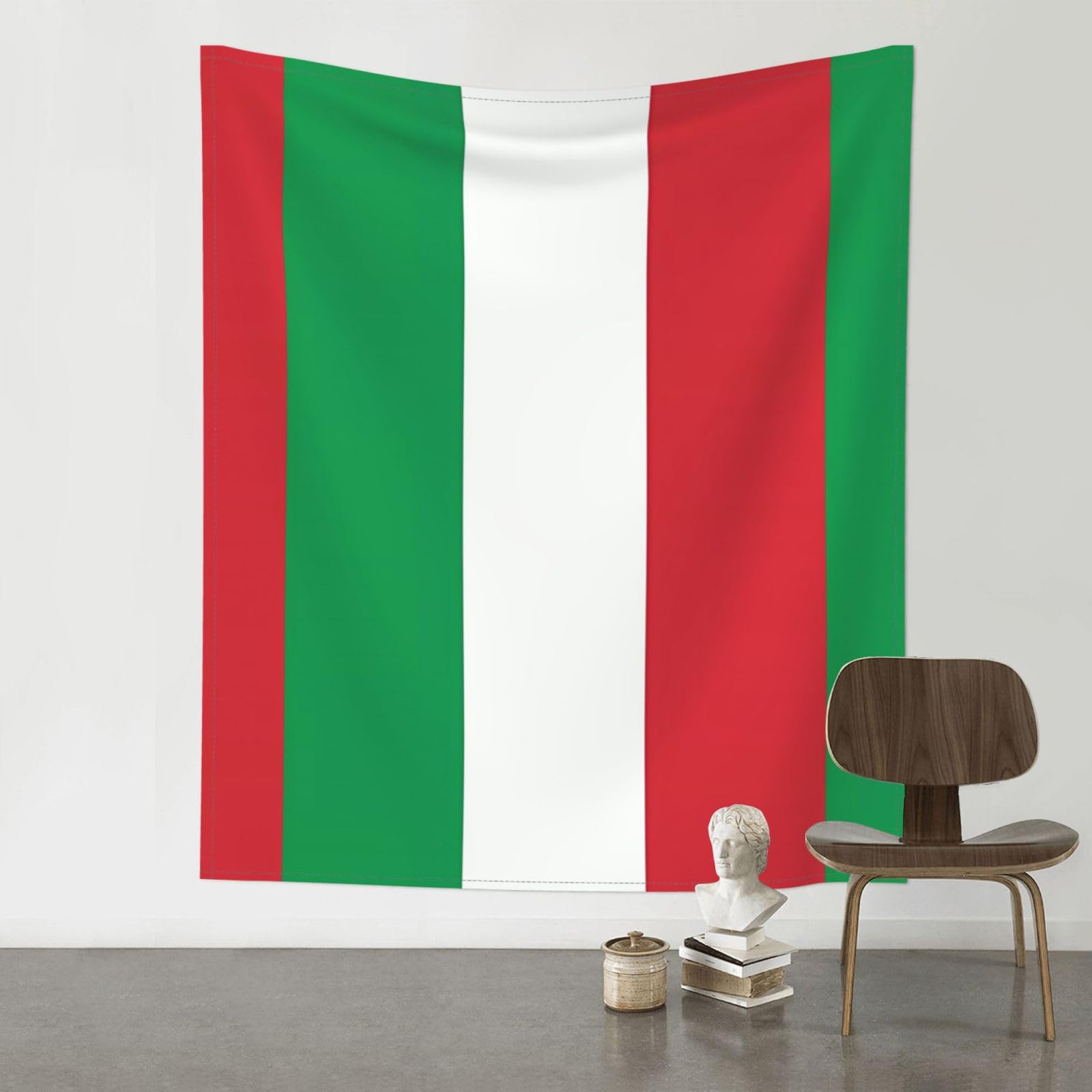 YYHWHJDE italy flag Prints 60x51in Wall Tapestry – High-Grade Polyester Throw for Dorm, Beach & Home Decor