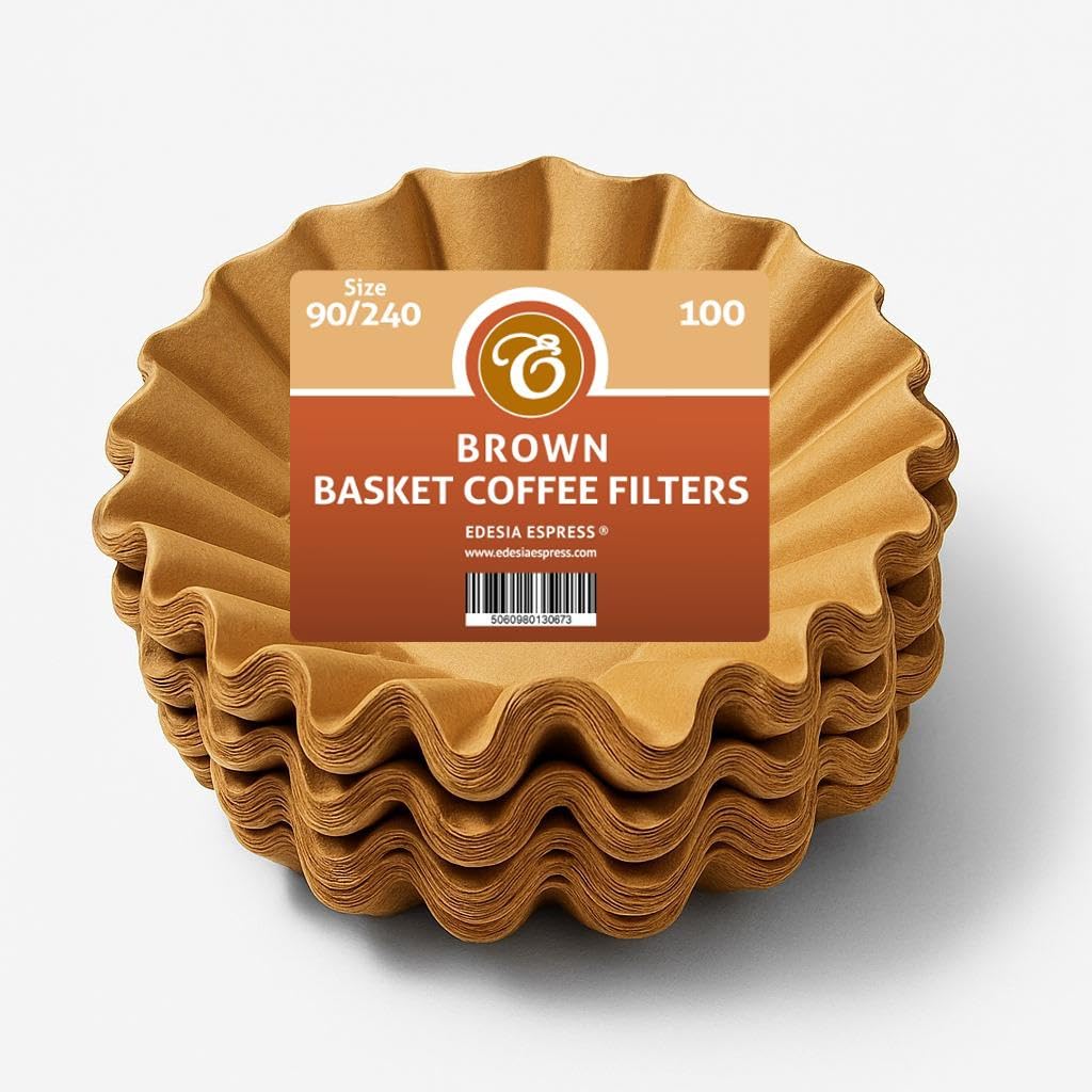 100 x 3 Pint Brown Commercial Coffee Filter Papers by EDESIA ESPRESS