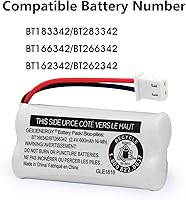 Vista 21 de GEILIENERGY BT183342 BT283342 BT166342 BT266342 BT162342 BT262342 Battery Compatible with CS6114 CS6419 CS6719 AT&T EL52300 CL80112 CS6719-2