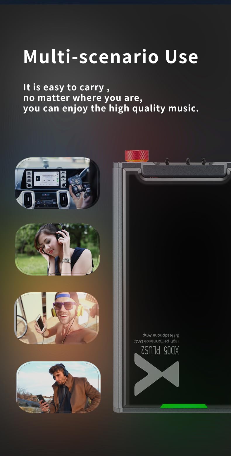 XDUOO XD05 Plus2 Amplificatore per cuffie portatile ad alta fedeltà DAC Bluetooth 5.1