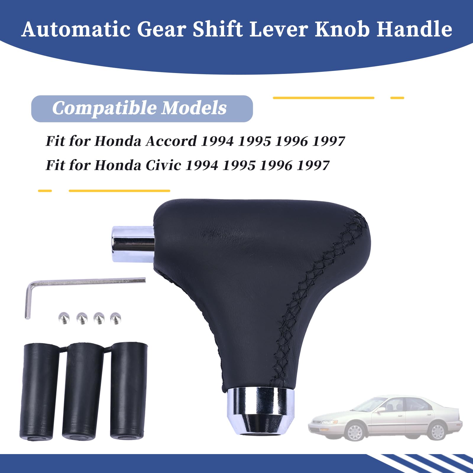 For Honda Accord 1994-1997 Civic Automatic Gear Shift Knob Lever Button For Honda Accord 1994-1997 Civic Automatic Gear Shift Knob Lever Button