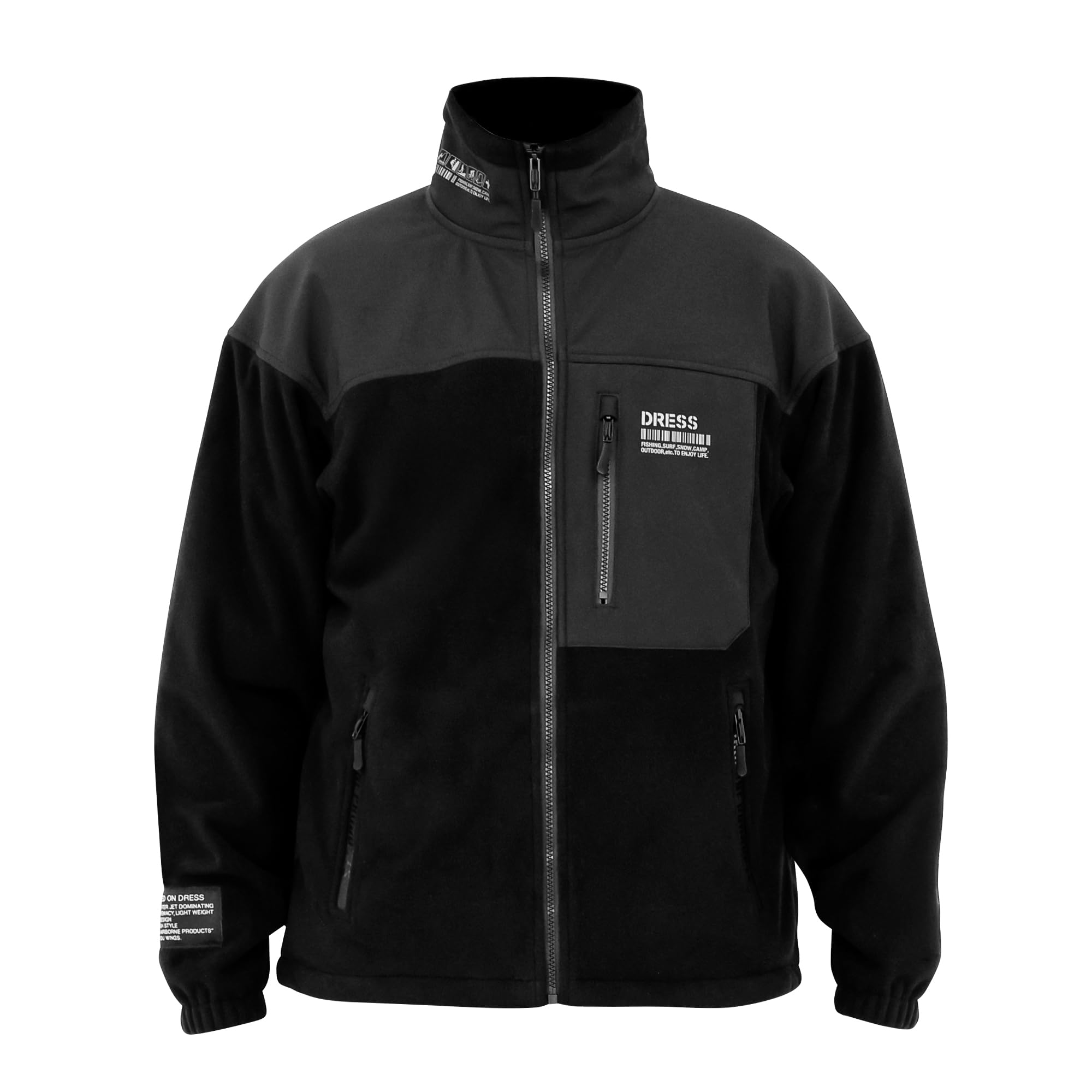 [ドレス] タクティカルフリースジャケット S 釣り 防寒 防風 上着 トップス アウトドア フィッシング 暖かい 保温 断熱 61Agu4D0tQL.jpg