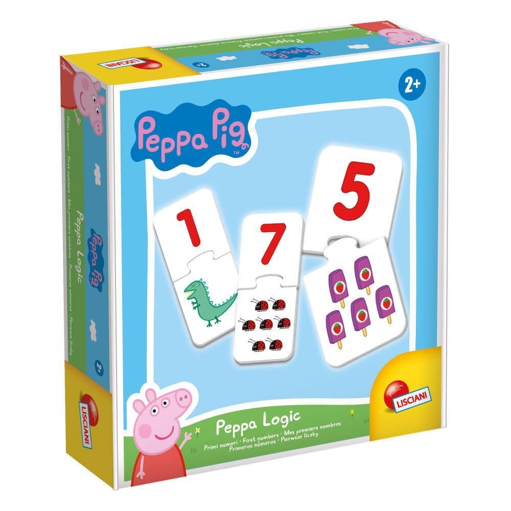 Liscianigiochi 95292 Educational Games - Peppa Pig - Baby Logic Numbers or Colors for Children from 1 to 4 Years Old - Random Model