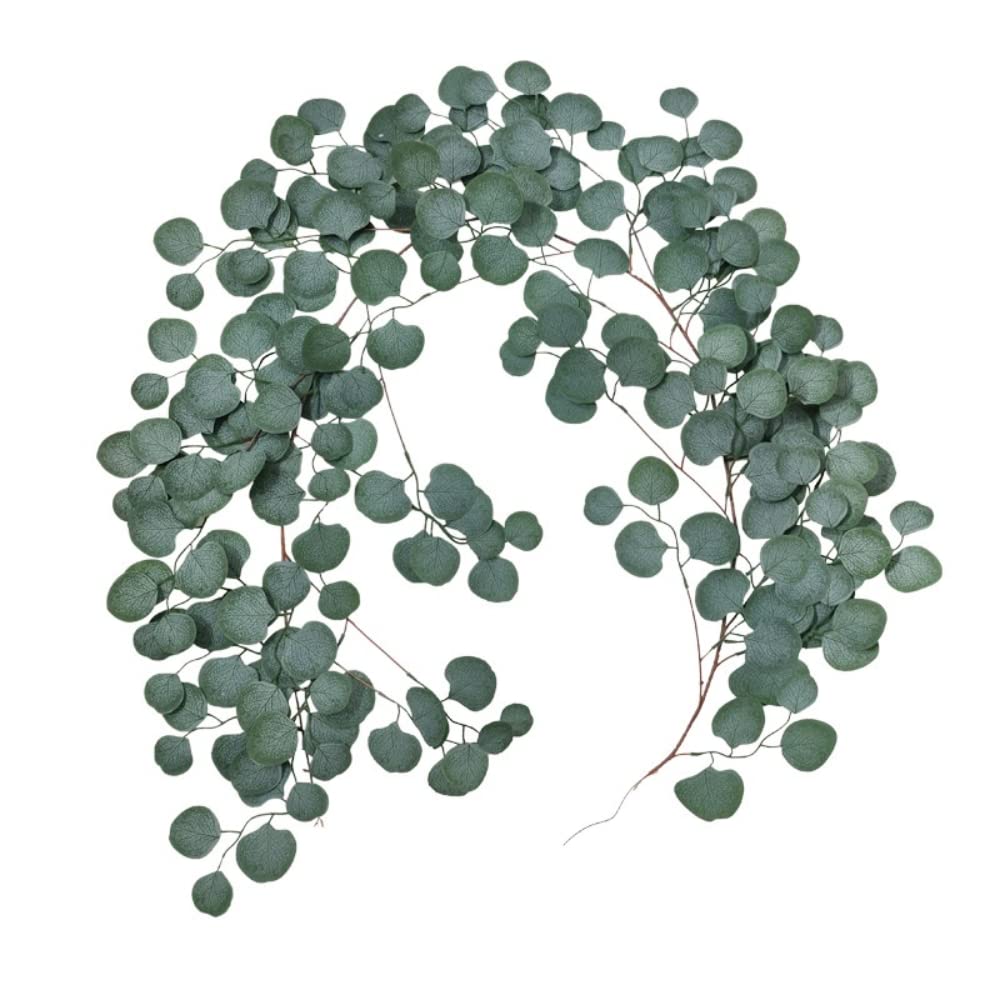 ABCWARRT 3pcs Artificial Vine Eucalyptus Leaves Ivy Rattan Wreath Wedding Home Garden Wall Hanging Green Vines Plant Decoration