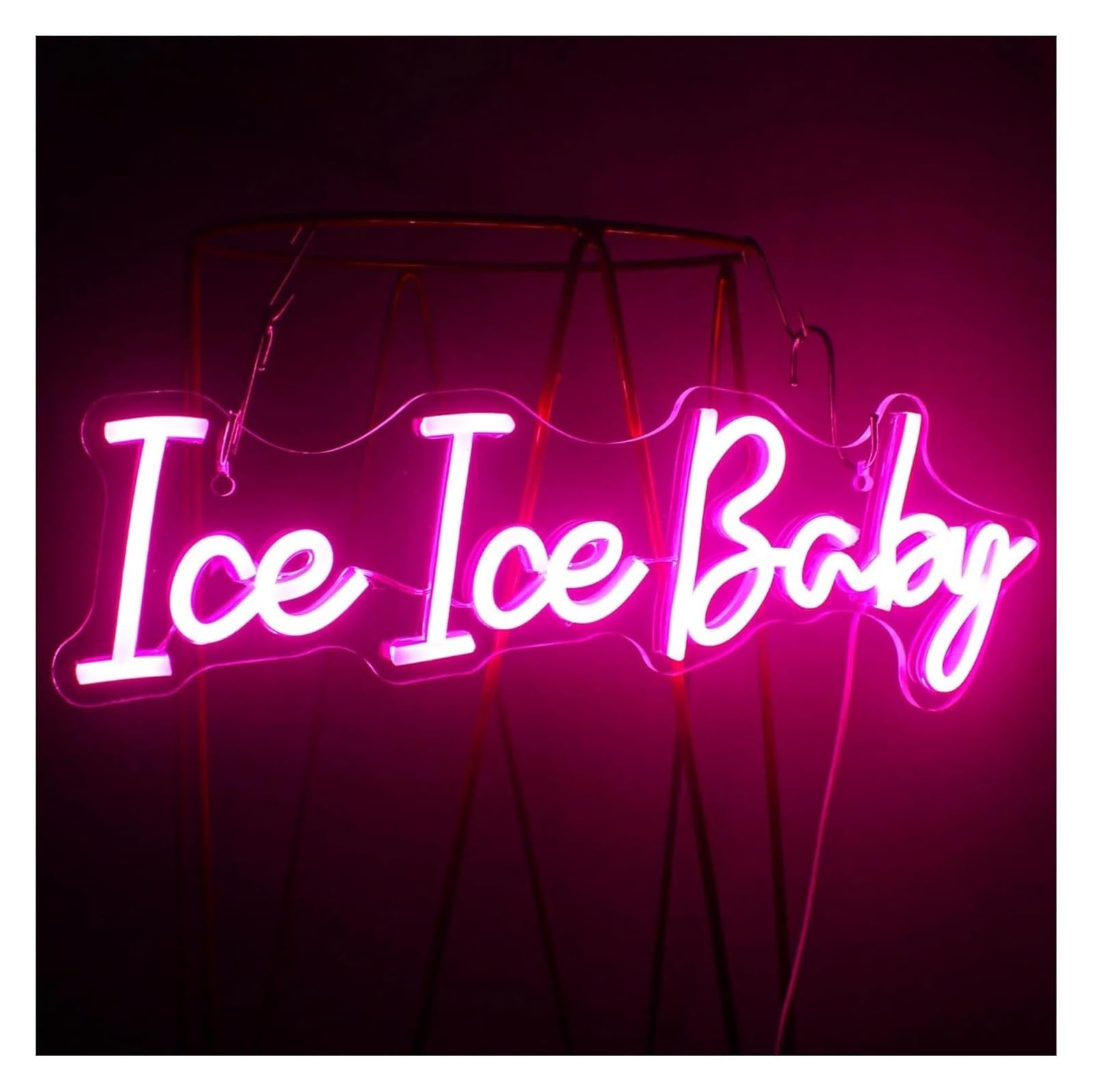 Lettere colorate, illuminazione interna, insegna al neon, ghiaccio per decorazioni per baby shower
