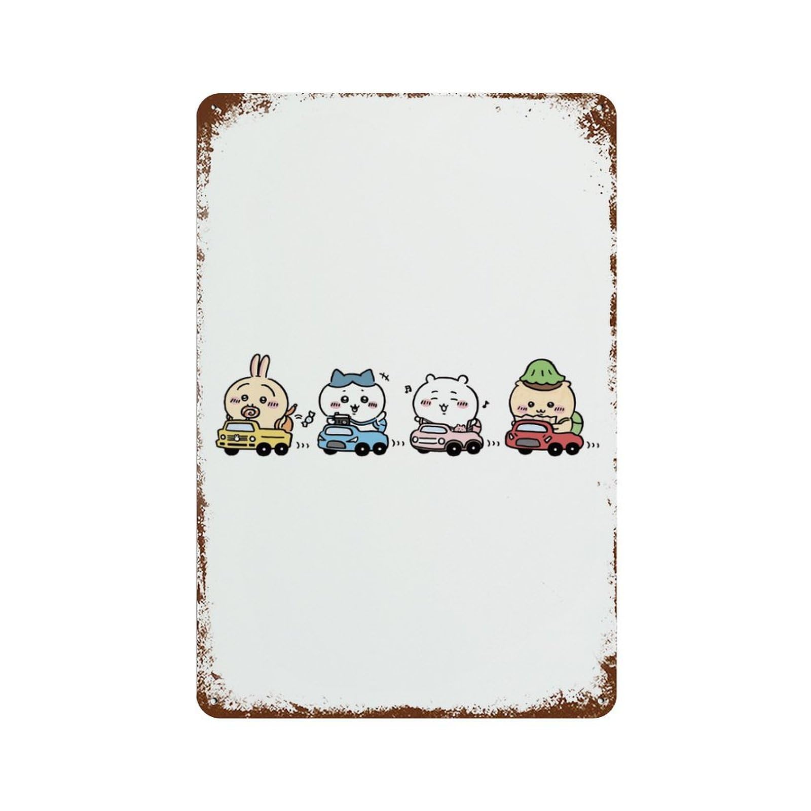 Amazon.co.jp: ブリキ看板 ちいかわ 鉄絵画 装飾鉄絵 ロゴブリキ 金属