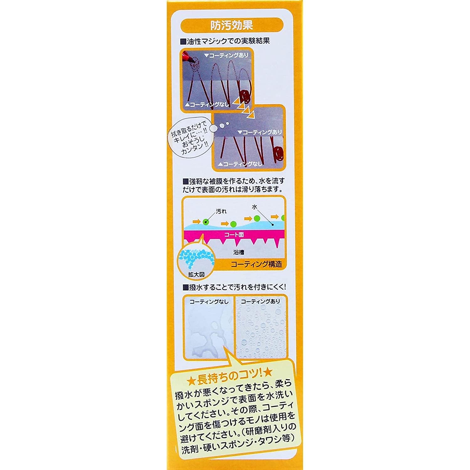 Amazon.co.jp: 和気産業(Waki Sangyo) 防汚効果 撥水 水垢汚れを