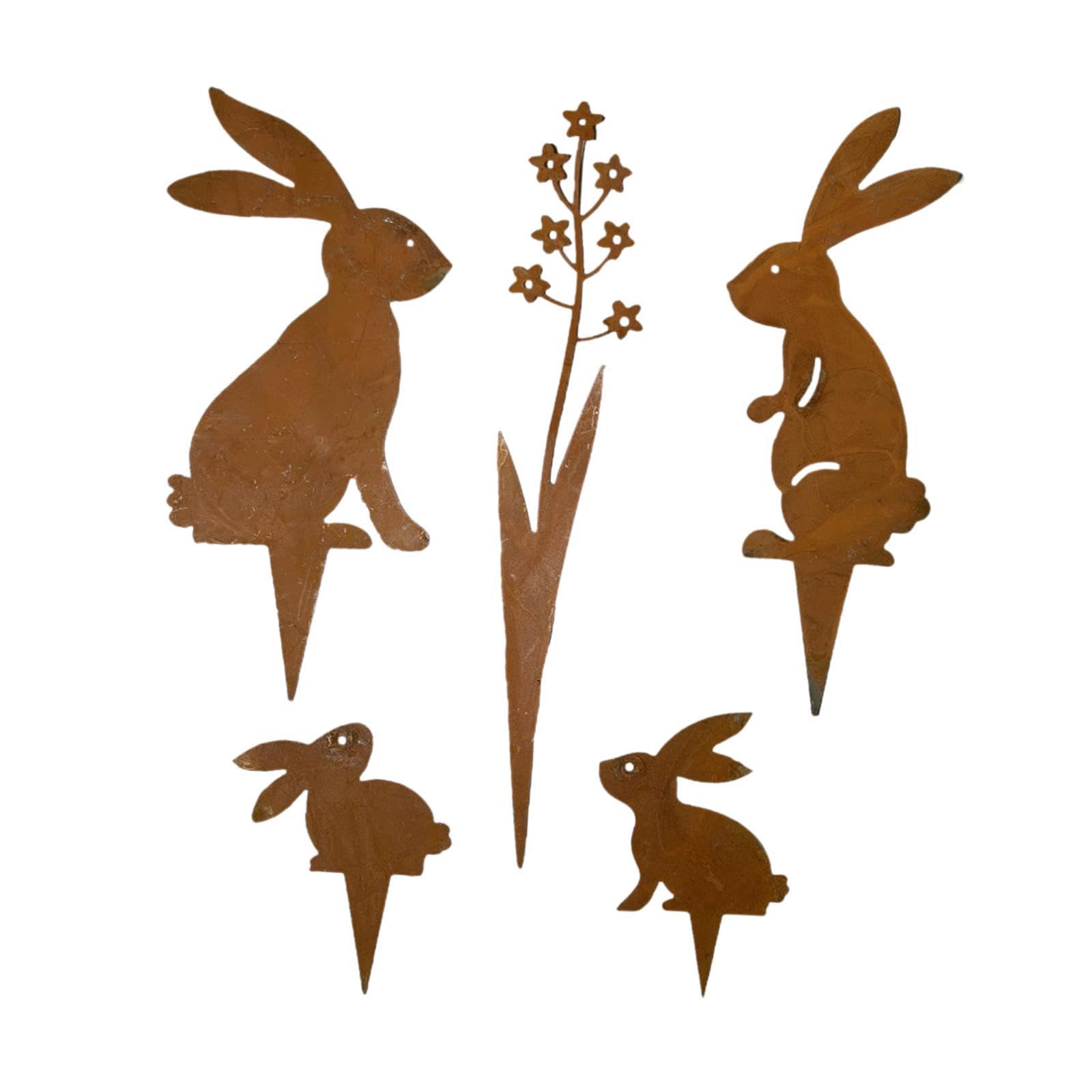 Easter Rabbit Garden Stake Gift Lawn Decorative Sign for Sidewalk Path Patio-image-16