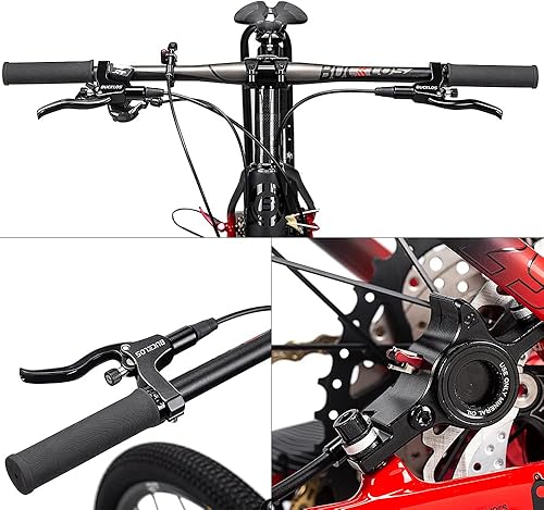 Miniatura 6 de BUCKLOS Frenos de disco hidráulicos MTB para bicicleta de montaña, delantero izquierdo 31.496 in derecho trasero 59.055 in bicicleta freno