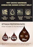 Vista 3 de SAMSIDAE Extracto de ginseng rojo coreano oro 3.53 oz, concentrado puro 100% de ginseng rojo coreano de 6 años. Cultivado en Corea. Apoyo