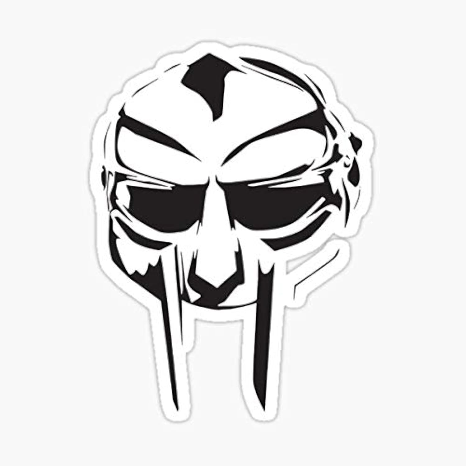 Doom Madvillain All Caps Hip Hop Shirt Mask Sticker - Auto, Wall, Laptop, Cell, Truck for Windows, Cars