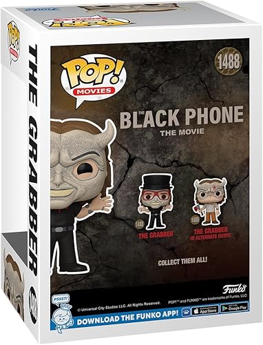Miniatura 6 de Funko Pop! Movies: Black Phone - The Grabber - 1/6 probabilidades para variante de persecución rara - Figura de vinilo coleccionable - Idea de