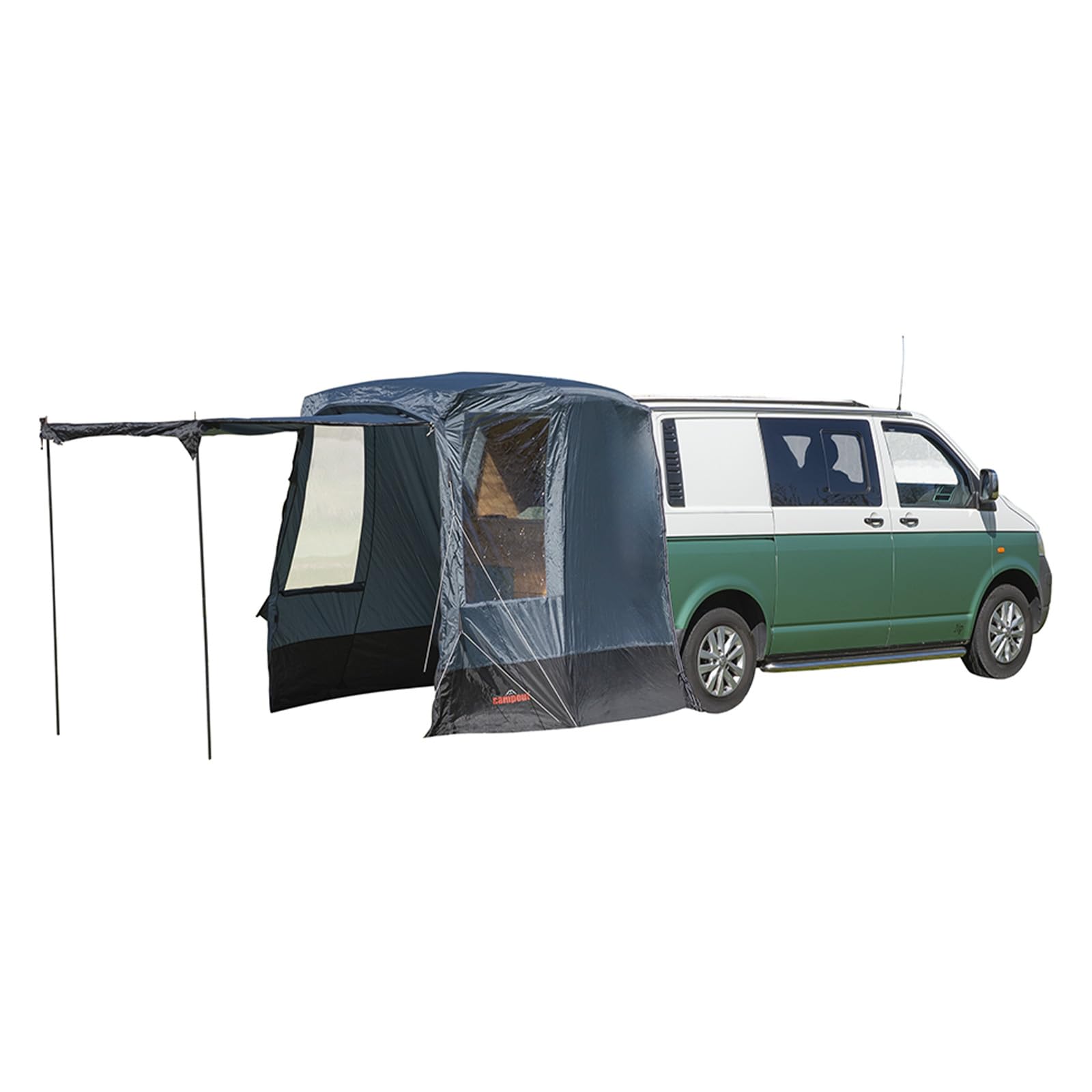 Campout Tente Hayon Van – Tente Coffre VW T5/T6/T6.1 & Mercedes Vito/V-Class – 3000 mm Étanche – Espace Abrité Supplémentaire – INCL. Poteaux d’Auvent – Hauteur 185–200 cm