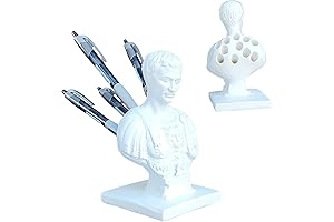 Julius Caesar Pencil Holder: Historical Desk Decor for Pen Organization