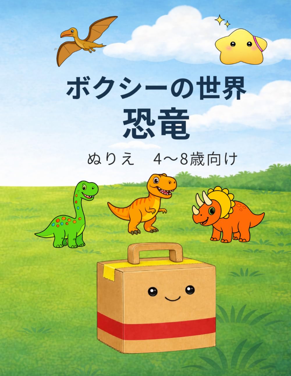 ボクシーの世界　恐竜ぬりえ: 4～8歳向け　たのしい恐竜ぬりえブック (BOX'S WORLD)