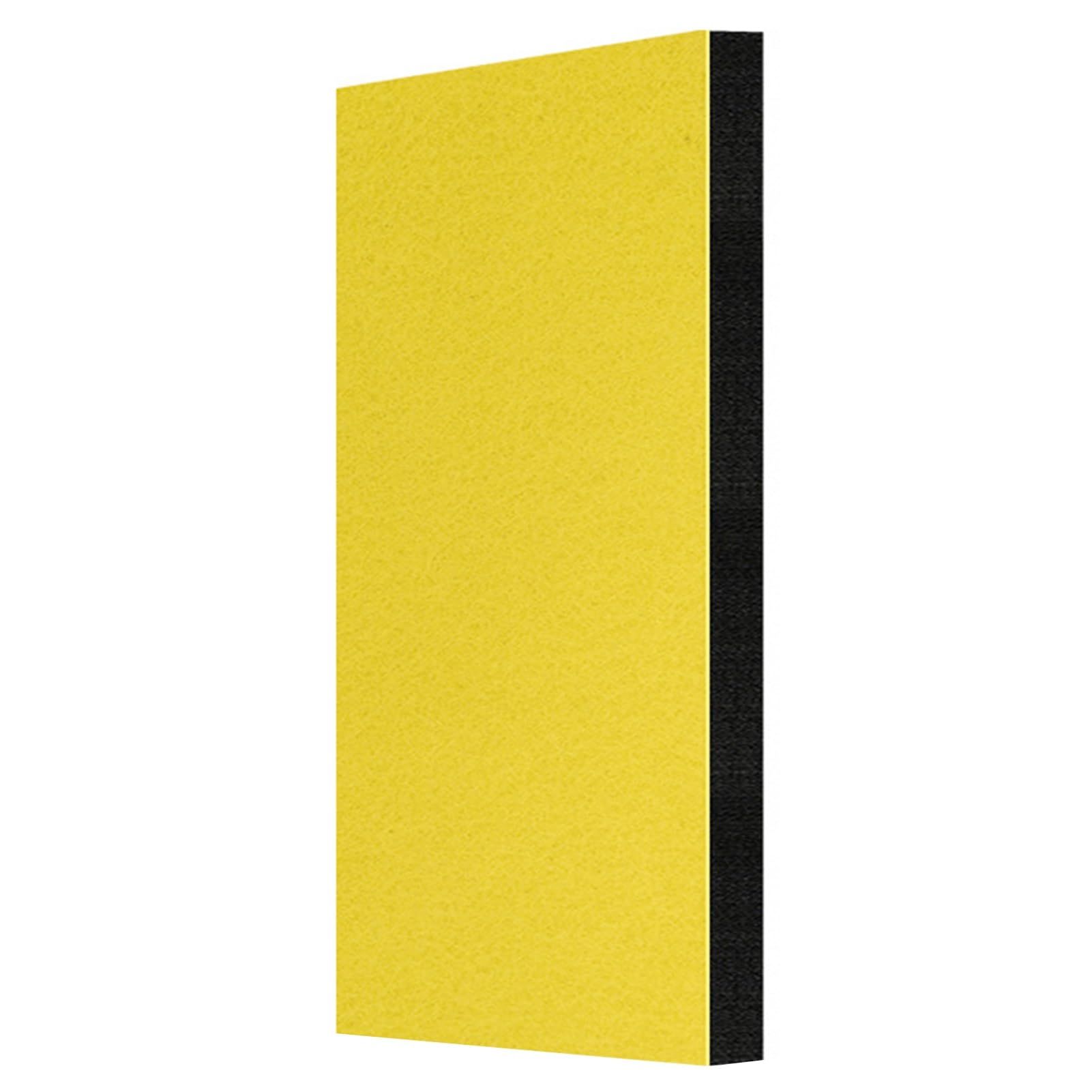 Pannelli autoadesivi in schiuma acustica, imbottitura fonoassorbente ad alta densità, pannelli in schiuma fonoassorbente per studio casa ufficio, assorbe il suono/elimina gli echi (giallo 1 pezzo)