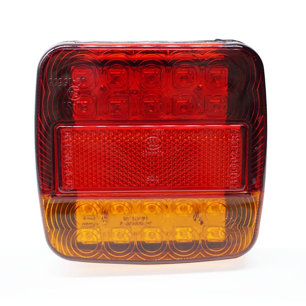 Tylne światło samochodu (zestaw 2 sztuk) 12 V stop, kierunkowskaz, oświetlenie tablicy rejestracyjnej, tylne światło do przyczepy, przyczepy kempingowej, łodzi lub pickupu
